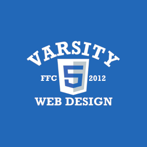 Varsity Web Design shirt design.